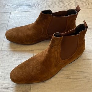 Brown Suede Chelsea Boots